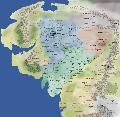 Eriador Political Map, 1300 T.A.